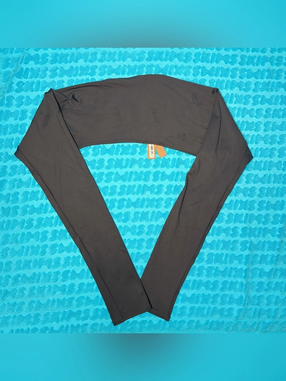 SKIMS Sculpting Swim Long Sleeve Shrug | Gunmetal | L | NWT 🏷️